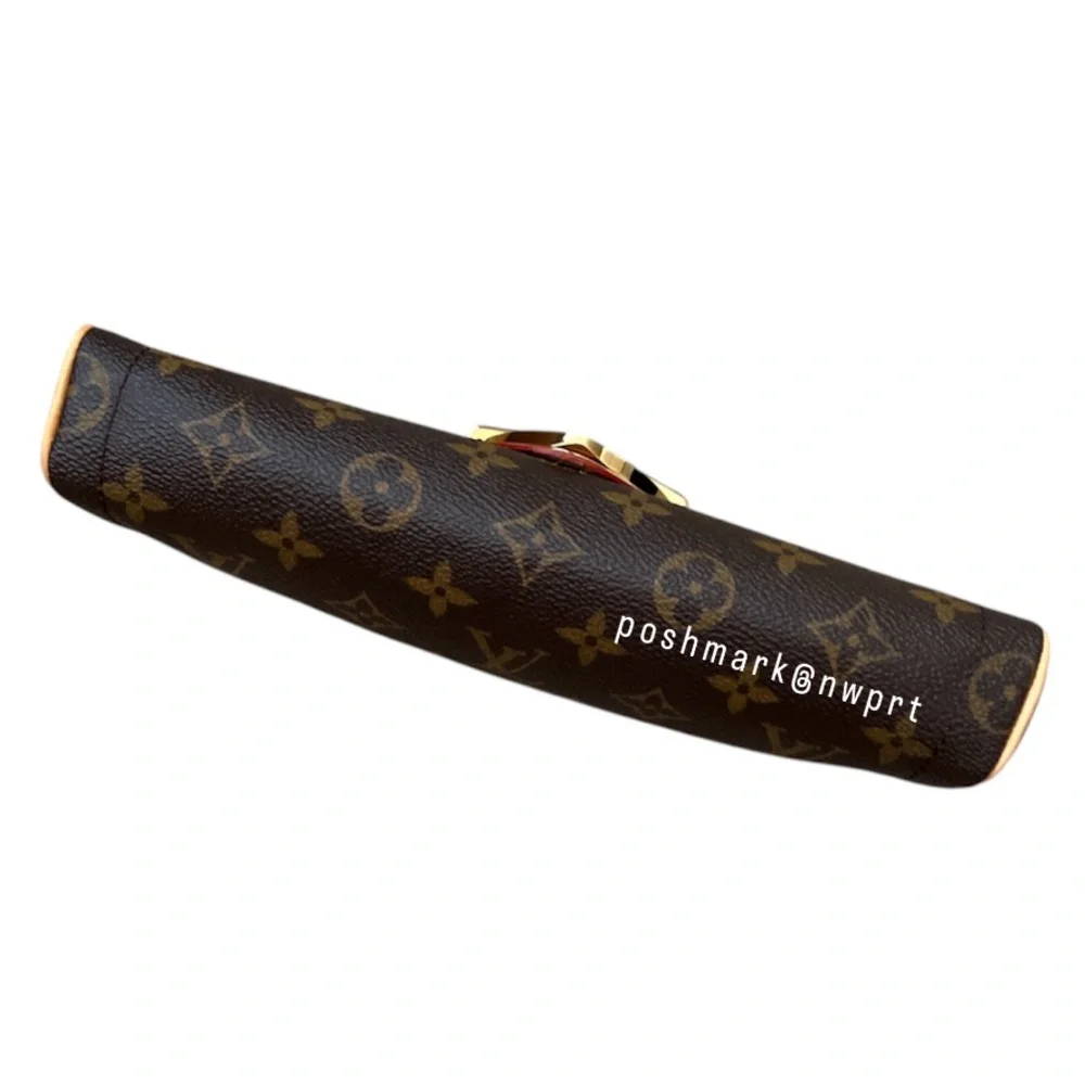 Louis Vuitton 💯 Beverly Pochette Clutch Vintage Monogram Shoulder Bag LV Logo - Picture 10 of 16